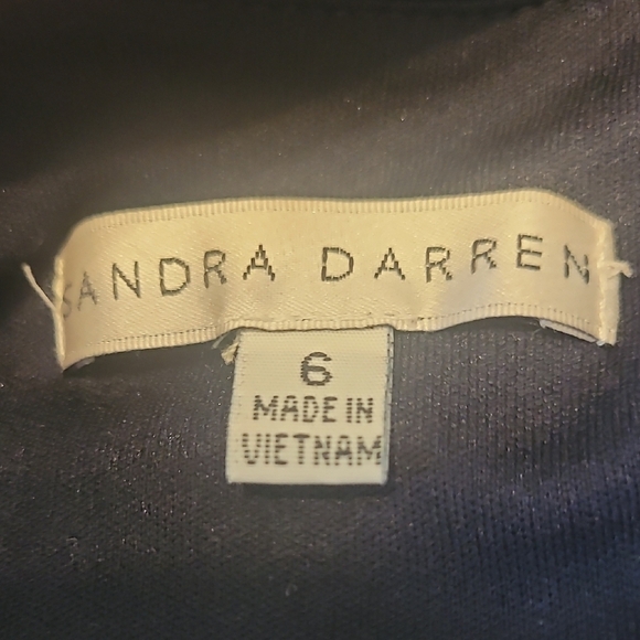 Sandra Darren Blue Pleated Midi Dress - Picture 2 of 4